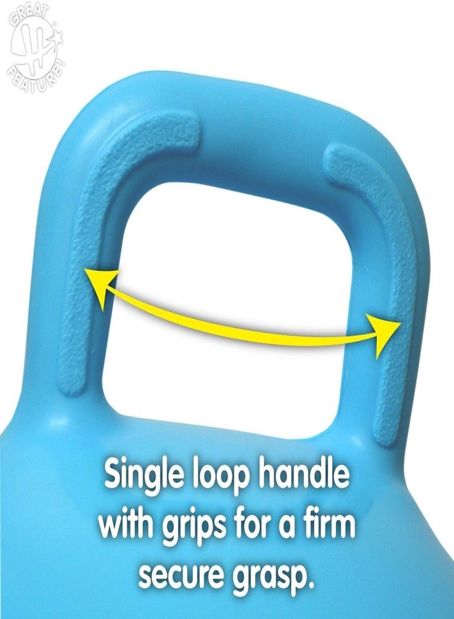 Glaceon Space Hopper Ball with Handle, Bouncer, Hoppity Hippity Hop, Jumping Ball, Sit and Bounce (Blue) - Image 2